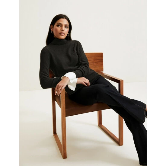 Autograph Pure Cashmere Roll Neck Jumper Women Medium Navy 7 Autograph Pure Cashmere Roll Neck Jumper Women Medium Navy - Image 7