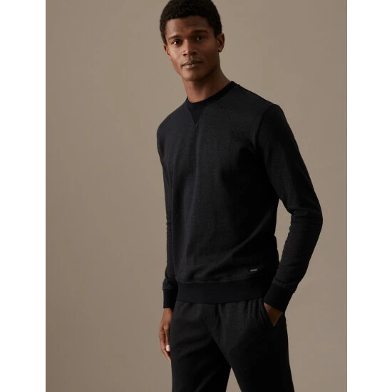 Autograph Premium Cotton Rich Loungewear Sweatshirt Men Charcoal Mix 1 Autograph Premium Cotton Rich Loungewear Sweatshirt Men Charcoal Mix