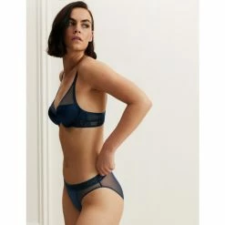 Autograph Tivoli Mesh Wired Plunge Bra A-E Lingerie Claret -autograph Shop unnamed file 322