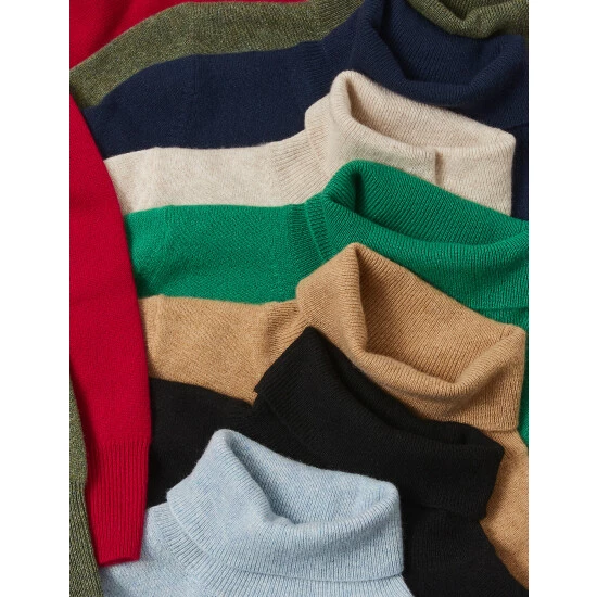 Autograph Pure Cashmere Roll Neck Jumper Women Medium Navy 9 Autograph Pure Cashmere Roll Neck Jumper Women Medium Navy - Image 9