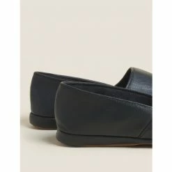 Autograph Leather Mule Slippers With Freshfeet™ Men Black