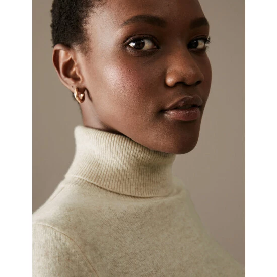 Autograph Pure Cashmere Roll Neck Jumper Women Medium Navy 11 Autograph Pure Cashmere Roll Neck Jumper Women Medium Navy - Image 11