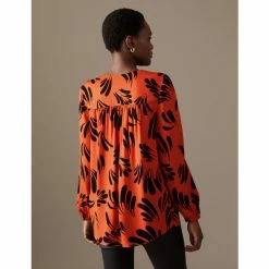 Autograph Printed Drape Neck Blouse Women Orange Mix 10 Autograph Printed Drape Neck Blouse Women Orange Mix -autograph Shop unnamed file 378