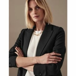 Autograph Single Breasted Tuxedo Blazer With Wool Women Black 9 Autograph Single Breasted Tuxedo Blazer With Wool Women Black -autograph Shop unnamed file 383