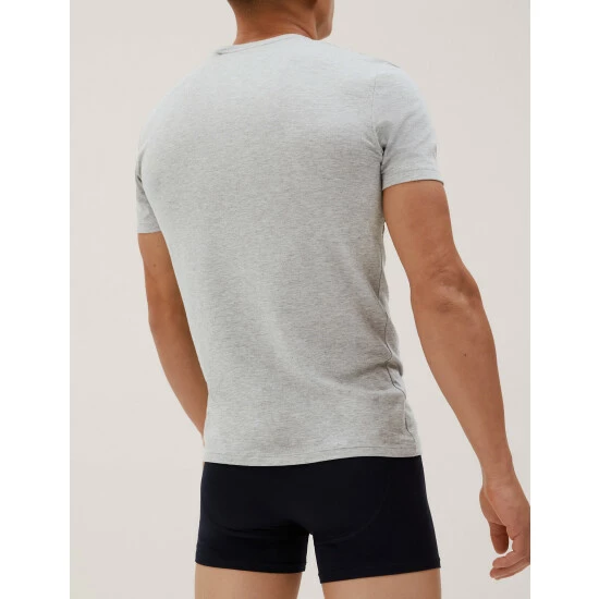 Autograph Premium Cotton T-Shirt Vest Men Light Airforce 2 Autograph Premium Cotton T-Shirt Vest Men Light Airforce - Image 2