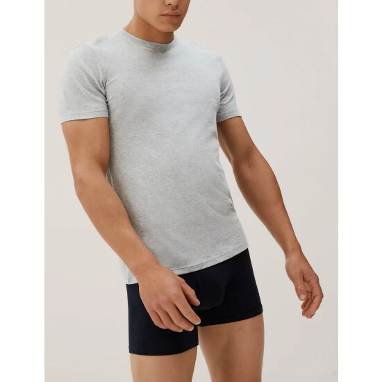 Autograph Premium Cotton T-Shirt Vest Men Light Airforce 5 Autograph Premium Cotton T-Shirt Vest Men Light Airforce - Image 5