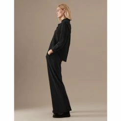 Autograph Plisse Elasticated Waist Wide Leg Trousers Women Black 11 Autograph Plisse Elasticated Waist Wide Leg Trousers Women Black -autograph Shop unnamed file 434