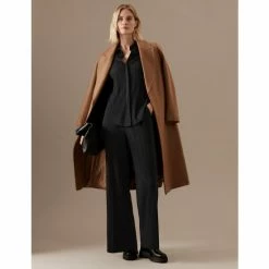 Autograph Plisse Elasticated Waist Wide Leg Trousers Women Black 12 Autograph Plisse Elasticated Waist Wide Leg Trousers Women Black -autograph Shop unnamed file 435