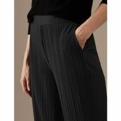 Autograph Plisse Elasticated Waist Wide Leg Trousers Women Black 14 Autograph Plisse Elasticated Waist Wide Leg Trousers Women Black -autograph Shop unnamed file 437