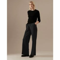 Autograph Plisse Elasticated Waist Wide Leg Trousers Women Black 15 Autograph Plisse Elasticated Waist Wide Leg Trousers Women Black -autograph Shop unnamed file 438
