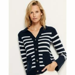 Autograph Merino Wool Rich Striped Cardigan Women Navy Mix 12 Autograph Merino Wool Rich Striped Cardigan Women Navy Mix -autograph Shop unnamed file 483