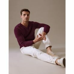 Autograph Pure Cashmere V-Neck Jumper Men Light Pink 27 Autograph Pure Cashmere V-Neck Jumper Men Light Pink -autograph Shop unnamed file 502