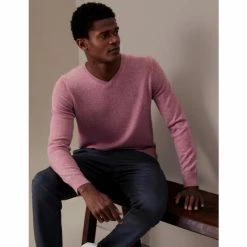 Autograph Pure Cashmere V-Neck Jumper Men Light Pink 28 Autograph Pure Cashmere V-Neck Jumper Men Light Pink -autograph Shop unnamed file 503