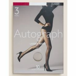 Autograph 3pk 10 Denier Ladder Resist Matt Tights Lingerie Black 13 Autograph 3pk 10 Denier Ladder Resist Matt Tights Lingerie Black -autograph Shop unnamed file 524