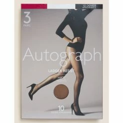 Autograph 3pk 10 Denier Ladder Resist Matt Tights Lingerie Black 14 Autograph 3pk 10 Denier Ladder Resist Matt Tights Lingerie Black -autograph Shop unnamed file 525