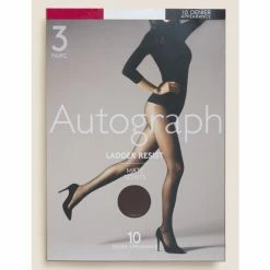 Autograph 3pk 10 Denier Ladder Resist Matt Tights Lingerie Black 15 Autograph 3pk 10 Denier Ladder Resist Matt Tights Lingerie Black -autograph Shop unnamed file 526
