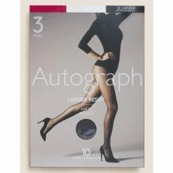 Autograph 3pk 10 Denier Ladder Resist Matt Tights Lingerie Black 17 Autograph 3pk 10 Denier Ladder Resist Matt Tights Lingerie Black -autograph Shop unnamed file 528