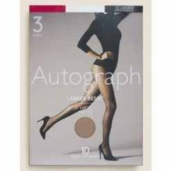 Autograph 3pk 10 Denier Ladder Resist Matt Tights Lingerie Black 18 Autograph 3pk 10 Denier Ladder Resist Matt Tights Lingerie Black -autograph Shop unnamed file 529