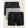 Autograph 3pk Premium Cotton Assorted Pattern Trunks Men Black Mix