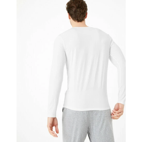 Autograph Premium Cotton Long Sleeve Vest Men Black 4 Autograph Premium Cotton Long Sleeve Vest Men Black - Image 4