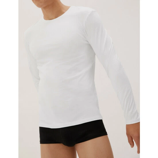 Autograph Premium Cotton Long Sleeve Vest Men Black 5 Autograph Premium Cotton Long Sleeve Vest Men Black - Image 5