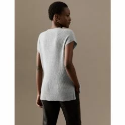 Autograph Pure Cashmere Ribbed V-Neck Knitted Vest Women Grey Mix 13 Autograph Pure Cashmere Ribbed V-Neck Knitted Vest Women Grey Mix -autograph Shop unnamed file 54