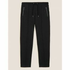 Autograph Cotton Blend Zip Pocket Joggers Men Dark Green