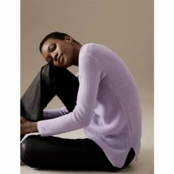Autograph Merino Wool V-Neck Relaxed Jumper Women Pale Lilac 9 Autograph Merino Wool V-Neck Relaxed Jumper Women Pale Lilac -autograph Shop unnamed file 555