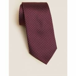 Autograph Pin Dot Pure Silk Tie Men Brown 11 Autograph Pin Dot Pure Silk Tie Men Brown -autograph Shop unnamed file 565