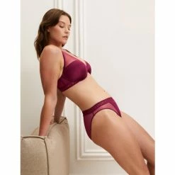 Autograph Tivoli Mesh Wired Plunge Bra F-H Lingerie Navy -autograph Shop unnamed file 569