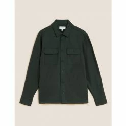 autograph Shop 5 Autograph Wool Blend Overshirt Men Black