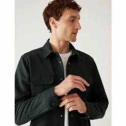 Autograph Wool Blend Overshirt Men Black -autograph Shop unnamed file 579