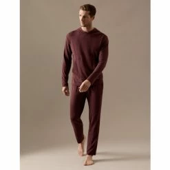 Autograph Premium Cotton Supersoft Pyjama Bottoms Men Dark Burgundy -autograph Shop unnamed file 596