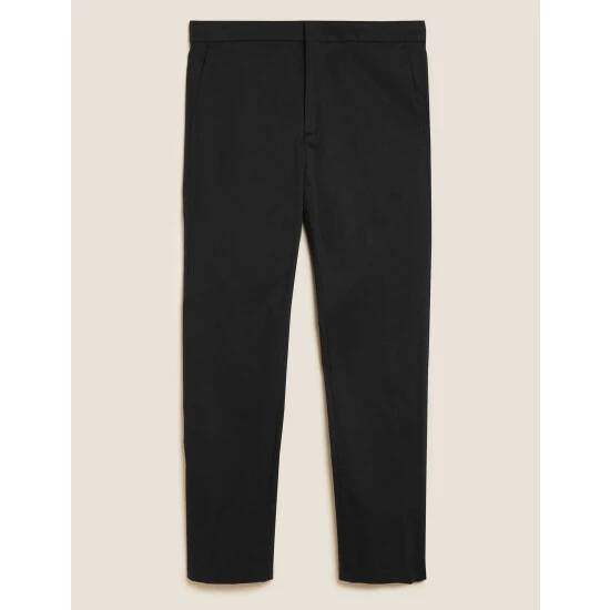 Autograph Slim Fit Cotton Rich Half Elasticated Waist Chino Trouser Men Dark Navy 1 Autograph Slim Fit Cotton Rich Half Elasticated Waist Chino Trouser Men Dark Navy