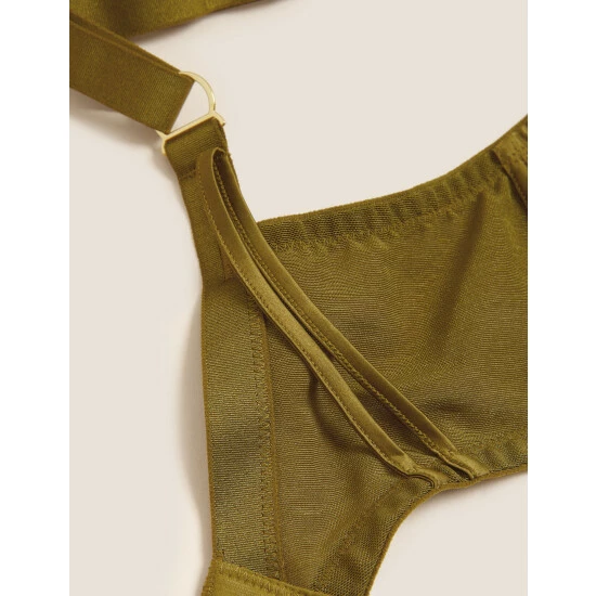 Autograph Amalfi Embroidery Wired Minimiser Bra C-G Lingerie Chartreuse 4 Autograph Amalfi Embroidery Wired Minimiser Bra C-G Lingerie Chartreuse - Image 4