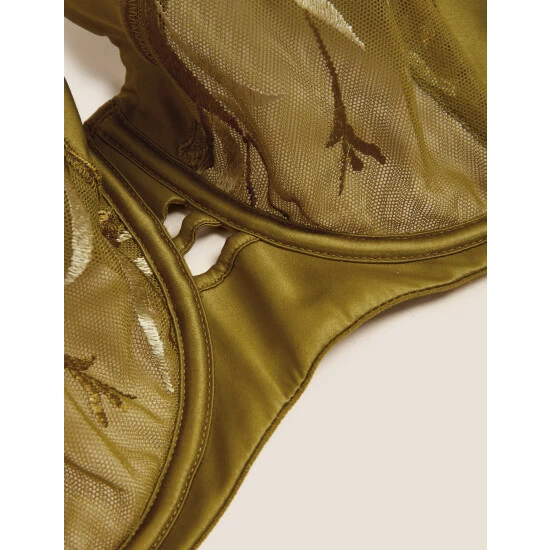 Autograph Amalfi Embroidery Wired Minimiser Bra C-G Lingerie Chartreuse 5 Autograph Amalfi Embroidery Wired Minimiser Bra C-G Lingerie Chartreuse - Image 5