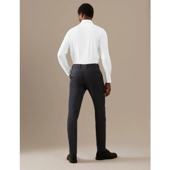 Autograph Slim Fit Jersey Cotton Shirt Men Air Force Blue 5 Autograph Slim Fit Jersey Cotton Shirt Men Air Force Blue - Image 5