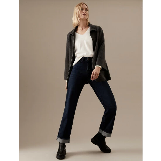 Autograph V-Neck Jumper With Cashmere Women Ivory 2 Autograph V-Neck Jumper With Cashmere Women Ivory - Image 2