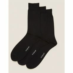 Autograph 3pk Modal Pima Cotton Socks Men Black -autograph Shop unnamed file 708