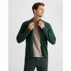 Autograph Premium Cotton Zip Up Knitted Bomber Men Cedar -autograph Shop unnamed file 712