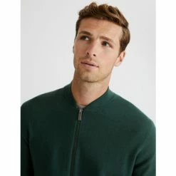 Autograph Premium Cotton Zip Up Knitted Bomber Men Cedar -autograph Shop unnamed file 714