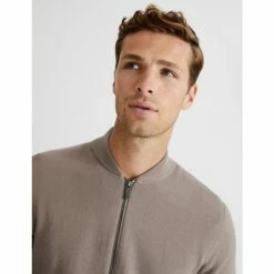 Autograph Premium Cotton Zip Up Knitted Bomber Men Cedar -autograph Shop unnamed file 715