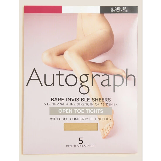 Autograph 5 Denier Bare Invisible Open Toe Tights Lingerie Rich Quartz 7 Autograph 5 Denier Bare Invisible Open Toe Tights Lingerie Rich Quartz - Image 7