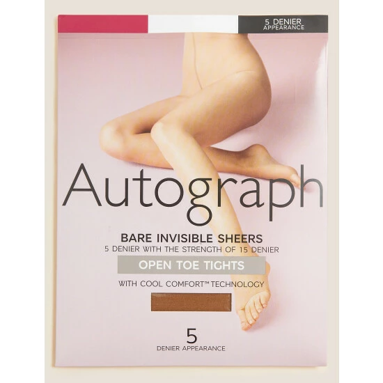Autograph 5 Denier Bare Invisible Open Toe Tights Lingerie Rich Quartz 9 Autograph 5 Denier Bare Invisible Open Toe Tights Lingerie Rich Quartz - Image 9