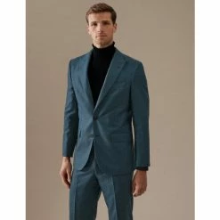 Autograph Tailored Fit Wool Rich Jacket Men Teal -autograph Shop unnamed file 795