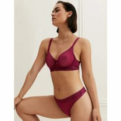 Autograph Tivoli Mesh Thong Lingerie Claret -autograph Shop unnamed file 812