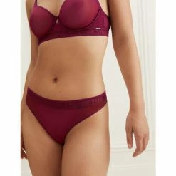 Autograph Tivoli Mesh Thong Lingerie Claret -autograph Shop unnamed file 814