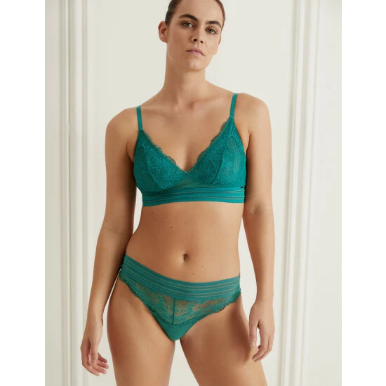 Autograph Marseilles Lace Thong Lingerie Teal 8 Autograph Marseilles Lace Thong Lingerie Teal - Image 8