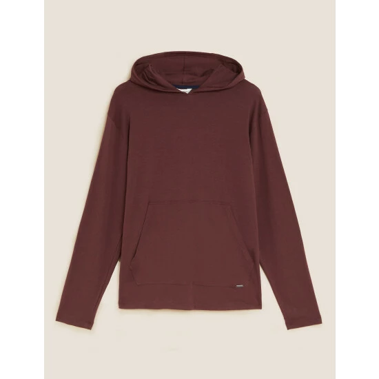 Autograph Premium Cotton Jersey Hoodie Men Dark Burgundy 1 Autograph Premium Cotton Jersey Hoodie Men Dark Burgundy