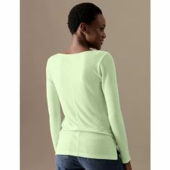 Autograph Pure Tencel™ Round Neck Long Sleeve Top Women Pale Lime 10 Autograph Pure Tencel™ Round Neck Long Sleeve Top Women Pale Lime -autograph Shop unnamed file 897
